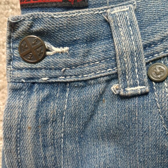 Jinzu Girls Bootcut Jeans Size 14 Embroidered front pockets 100% Cotton - Picture 7 of 9